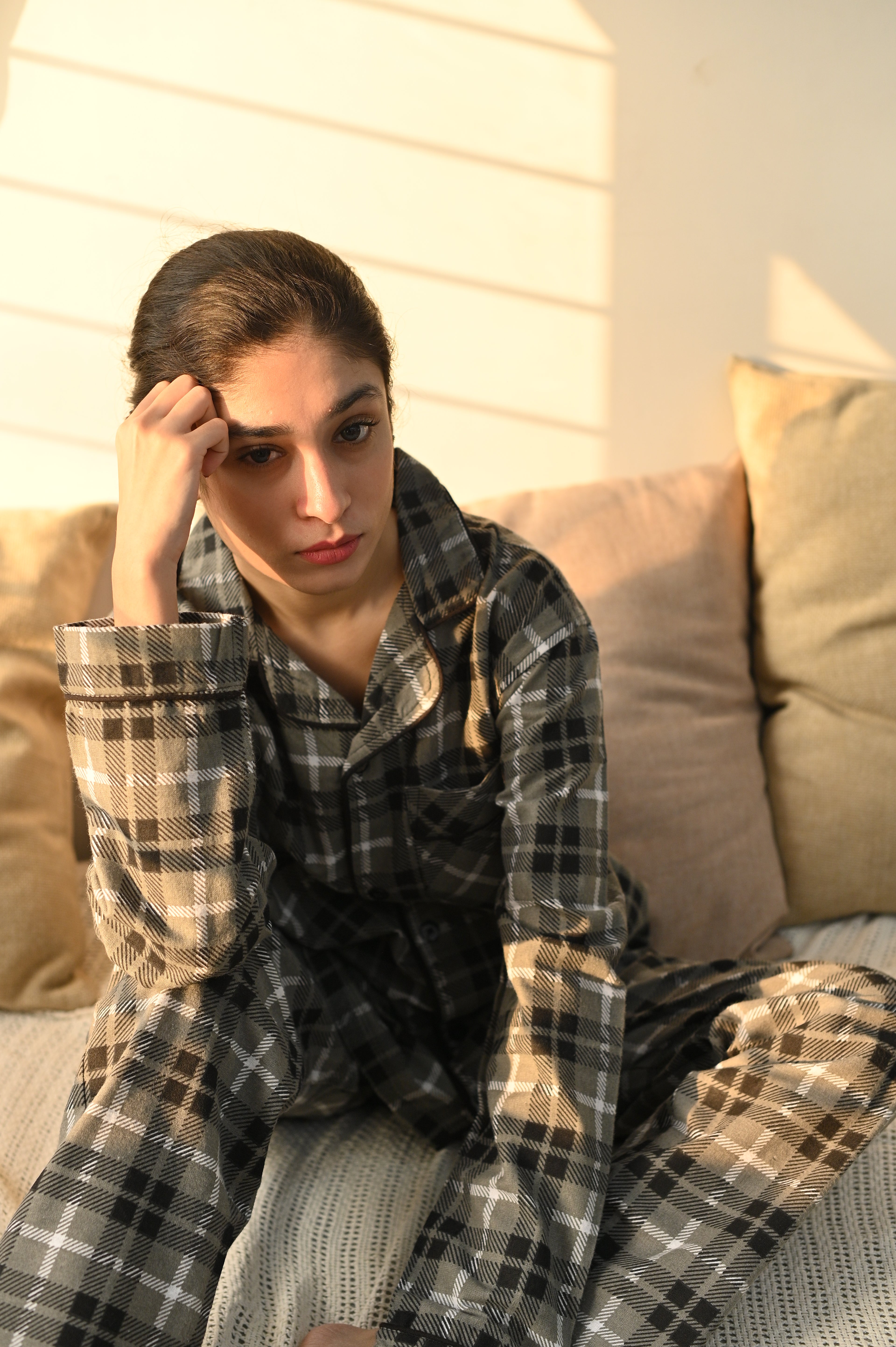 Women's Brushed Flannel Button Down Sleep set